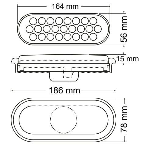 FARO TRASERO LED BAIML 3010 BIVOLTAJE CRISTAL 